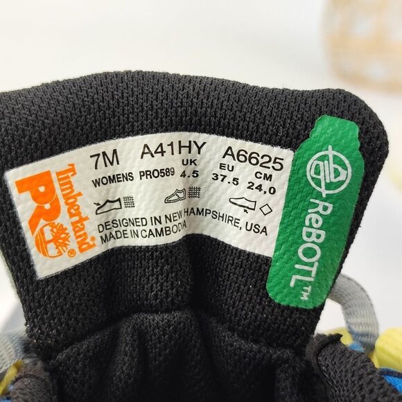 Timberland Women's Pro Comp Gray Synthetic Sneakers Pro589 Size 7M - Picture 9 of 10